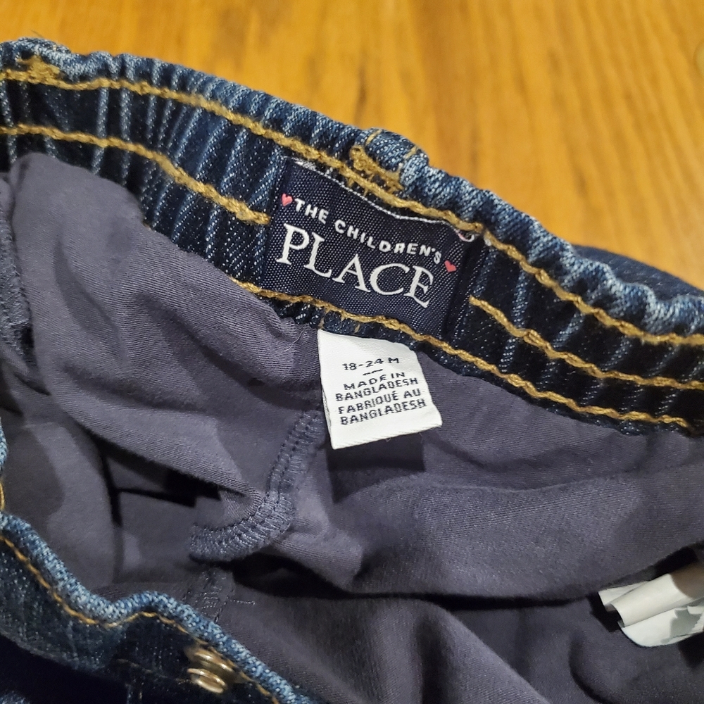 The Children's Place Denim Skirt with Built in Shorts 18-24M (months) - Picture 8 of 14